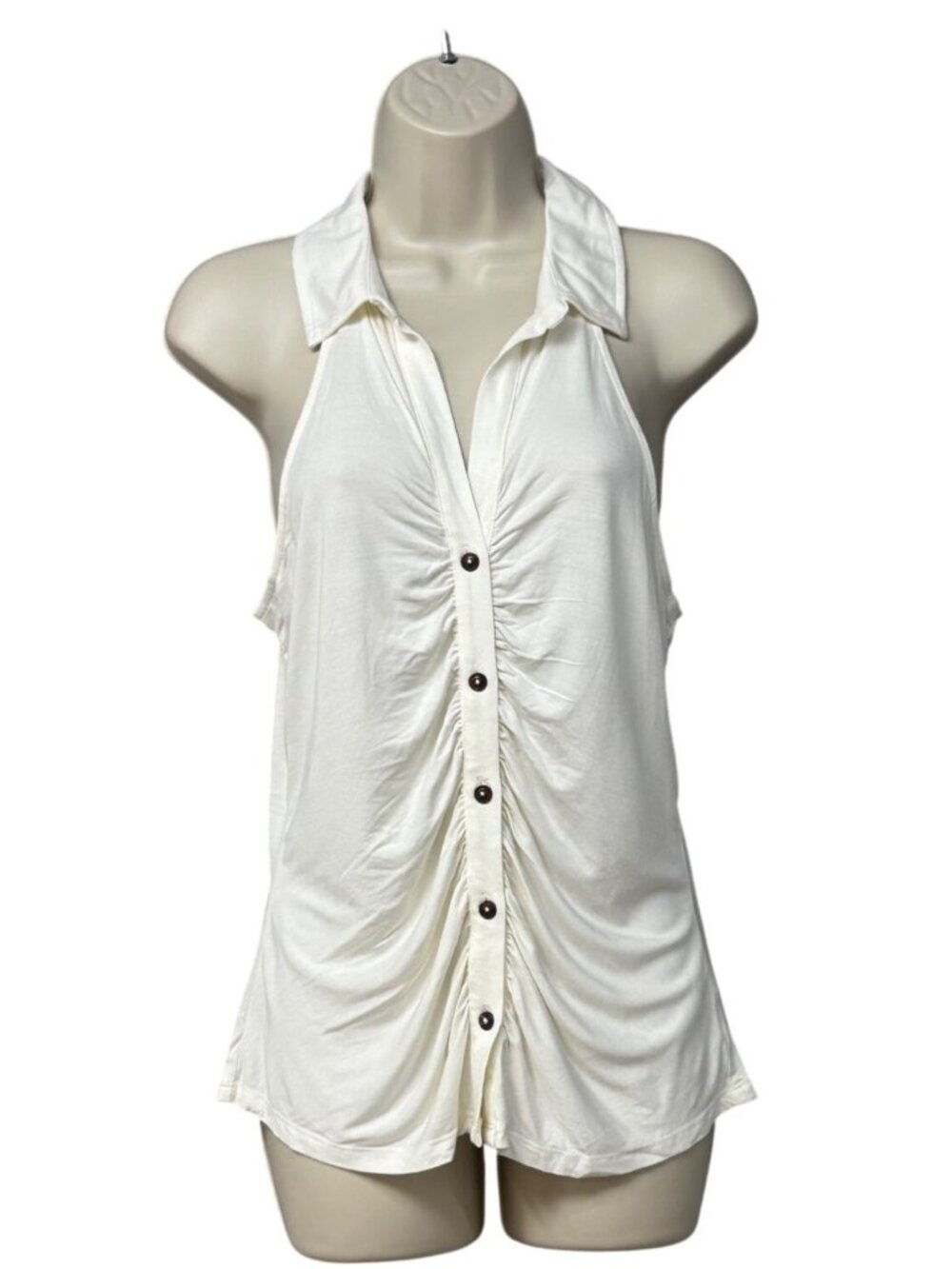 Sanctuary Dreamgirl Sleeveless Knit Top in Muslin Color (off white), Sz. L